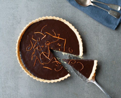 Chocolate orange and Cointreau Tart