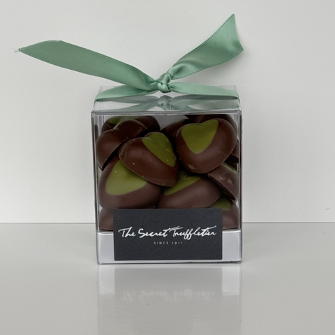 Milk Chocolate Pistachio Hearts